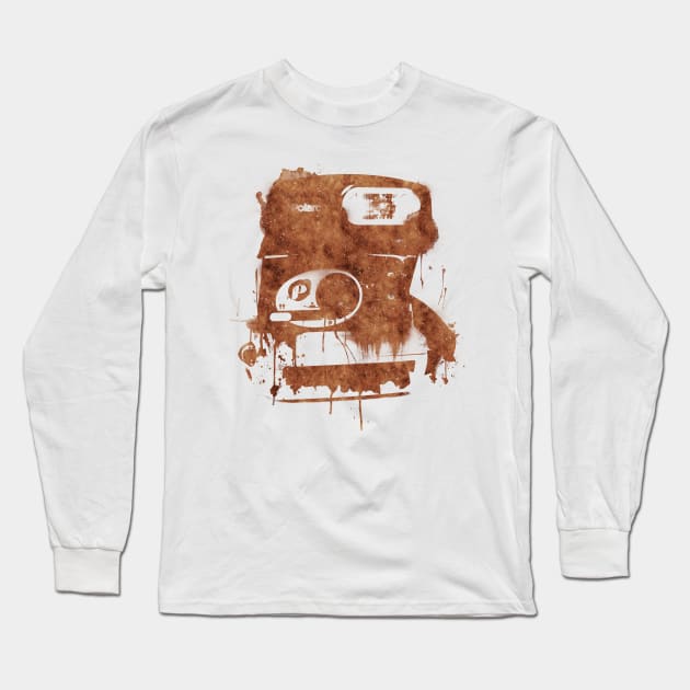 Coffee Polaroid Long Sleeve T-Shirt by William Henry Design